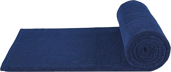 Cotton Paradise 100% Cotton 40x80 Oversized Bath Sheet, Extra Large Turkish Bath Towels for Bathroom, Navy Blue Bathsheet