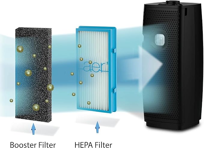 Nispira Activated Carbon Pre Filter Compatible with Holmes AER1 Air Purifier HAPF30AT HEPA Air Filter - 9.5” x 4” x 0.25” (4 Carbon Filters)