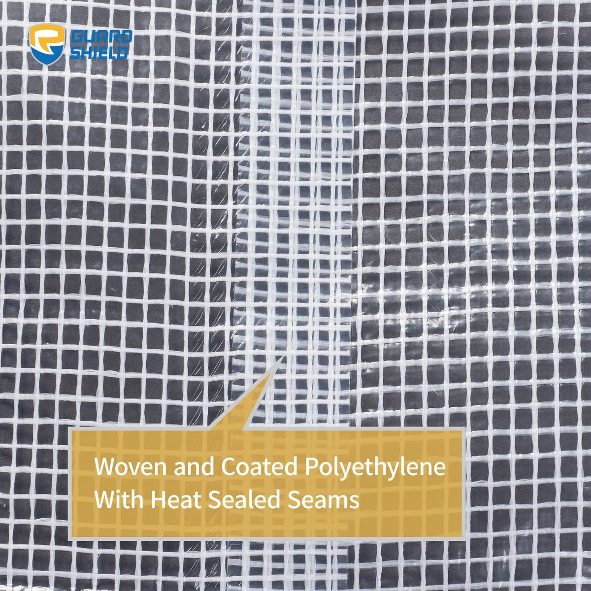 GUARD SHIELD Clear White Tarp Heavy Duty 10x20 Feet Waterproof for Greenhouse Outdoor Garden Poly Cover UV Resistant 3x3 Weave 10mil