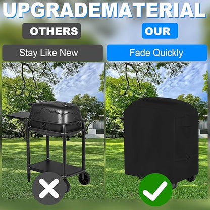PK 300 Grill Cover,Heavy Duty 600D Oxford Covers for PK300 Grill and BBQ Smoker, Waterproof Dustproof UV Resistant Anti-Fading,Black, 35 * 15 * 32in