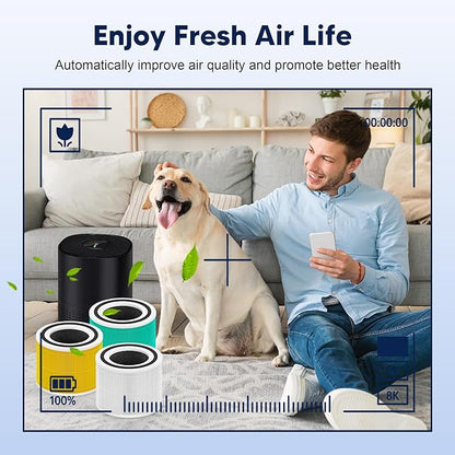 240 True HEPA 14 Pet Allergy Replacement Filter Compatible with Puroair 240, 3-in-1 True HEPA Filter Replacement, Grade True HP-14 with Activated Carbon Filter, 2 Pack, Yellow