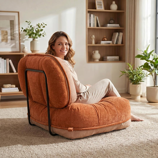 WOWMAX Floor Sofa Support Frame, Freestanding Back Support for Floor Cushions, No Wall Needed, Easy Assembly, Fits Most Floor Sofas (Sofa Not Included)