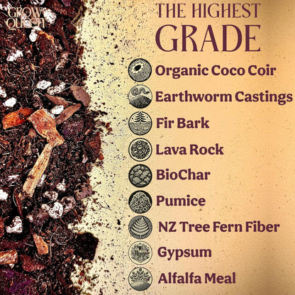 Craft Aroid Potting Mix- Elite Alocasia, Philodendron, Monstera Soil Mix, Chunky, Well Draining Potting Soil for Indoor Plants, All Tropical Plants & Houseplants, Peat Free 12QT