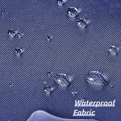Furlinic No Hook Fabric Shower Curtain,Small Stall Shower Curtain Liner,Bathroom Curtains with 6 Plastic Split Grommets,Waterproof & Machine Washable,Navy Blue,Half Narrow 48x72 Inch.