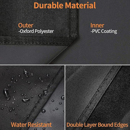 Heavy Duty 600D Polyester Cover Compatible with Traeger Grills BAC776 Woodridge Pro and Woodridge Elite Grills Replacement Covers Full-Length All Weather Grill Accessory