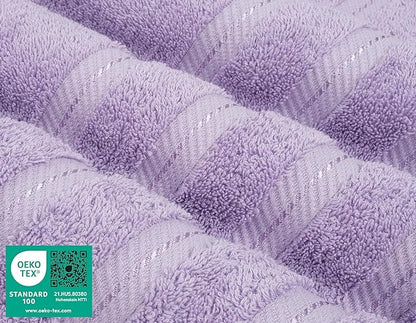 American Soft Linen 35x70 Jumbo Large Bath Towels, 600 GSM 100% Cotton Turkish Bath Sheet, Oversized Luxury Bath Towels for Bathroom Beach and Pool, Lilac
