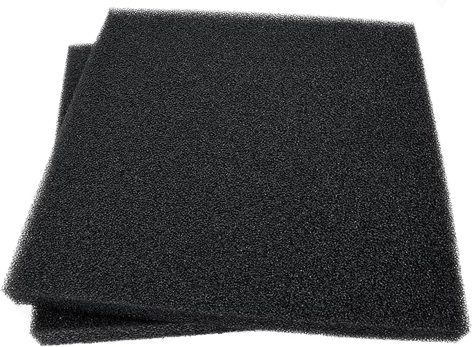 Aquarium Filter Bio Sponge Pad, Foam Sponges Filter Media, Cut fit it Filter Accessories for Fish Tanks and Ponds (18"x18"x1.6" (20PPI) 2 Pack)