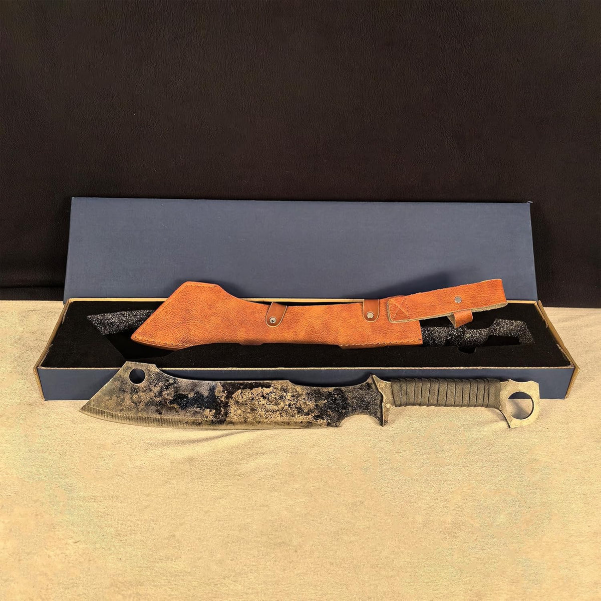 SV Handmade cast Manganese Steel Chopping Blade Sword, Full Tang, Outdoor, Hunting, Camping, Hiking, Survival, with Protective Cover, Multiple Styles to Choose from