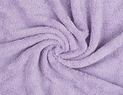 American Soft Linen Premium 3 Piece Towel Set, 1 Bath Towel 1 Hand Towel 1 Washcloth, 600 GSM 100% Cotton Turkish Towels for Bathroom, Lilac Towel Set