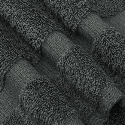 Chakir Turkish Linens Premium Cotton Absorbent Turkish Towels (Washcloths - 12 Piece, Dark Gray)