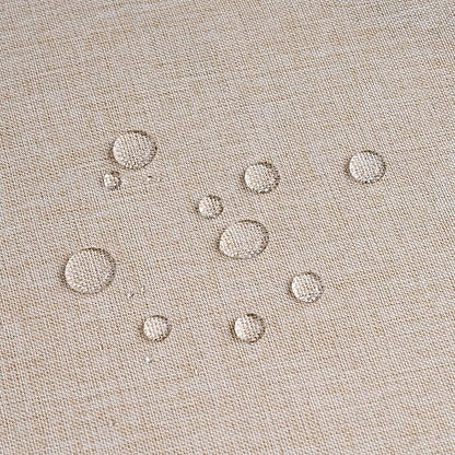 NLMUVW Oatmeal Linen Tablecloth Rectangle 8ft, Rustic Textured Table Cloth Water Resistant Farmhouse Table Cover for Kitchen Dining Party Coffee, 54x120 Inch