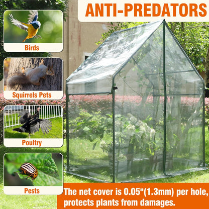 Gardzen Mini Greenhouse with Mesh Cover, Portable Outdoor Greenhouse, Enhanced Ventilation, Ideal for Spring, Summer & Fall 36.2"(L) x53.3(W) x66.1(H)