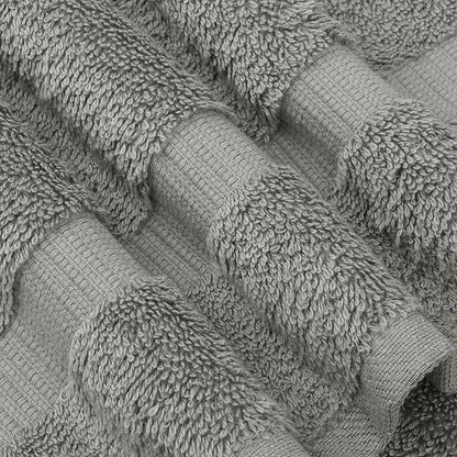 Chakir Turkish Linens | Hotel & Spa Quality 100% Cotton Premium Turkish Towels | Soft & Absorbent (8-Piece Towel Sets, Gray)