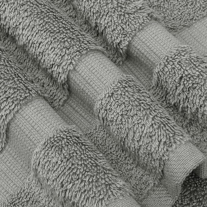 Chakir Turkish Linens | Hotel & Spa Quality 100% Cotton Premium Turkish Towels | Soft & Absorbent (12-Piece Washcloths, Gray)