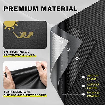 Griddle Cover for Member's Mark Pro Series 5-Burner Outdoor Gas Grill Model # G70305, Flat Top Grill Cover for Member's Mark 5 Burner Outdoor Griddle Model # G70306-Waterproof