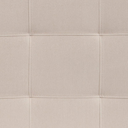 Flash Furniture Bedford Box Stitch Tufted Upholstered King Size Headboard in Beige Fabric
