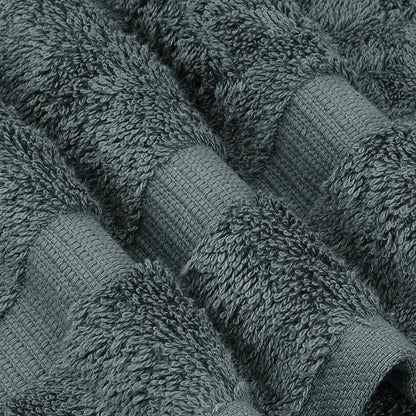 Chakir Turkish Linens | Hotel & Spa Quality 100% Cotton Premium Turkish Towels | Soft & Absorbent (4-Piece Washcloths, Dark Gray)