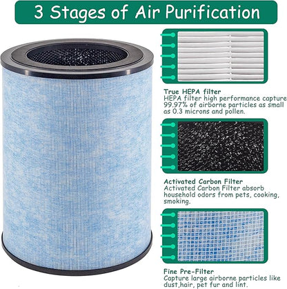 AP300 Filter Replacement, Compatible with Instant® AP300 Air Purifier, H13 Grade True HEPA and Activated Carbon Filters, Compare to F300 Filter,2 Pack