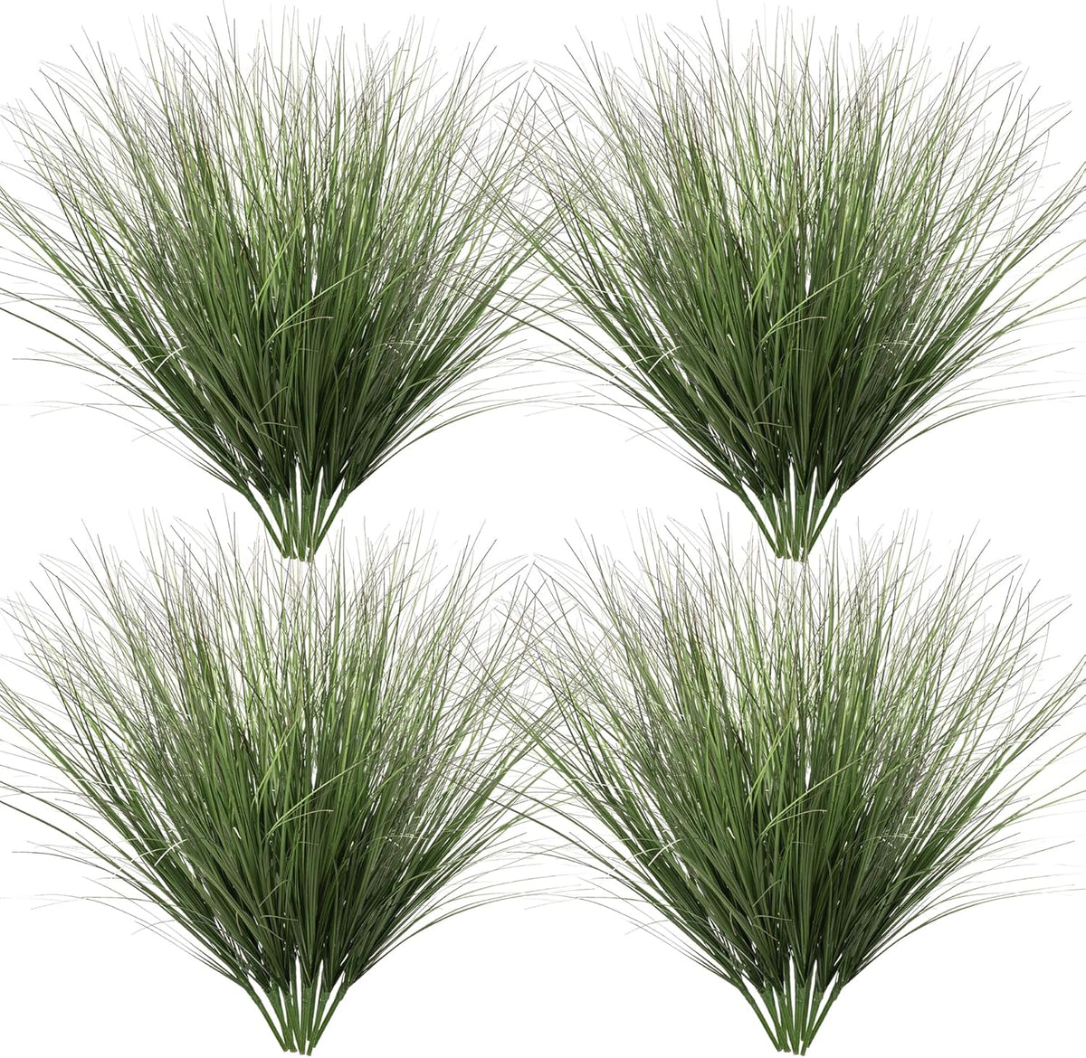 48PCS Fake Plants Artificial Wheat Grass Greenery Plastic Plants Fake Grass Artificial Plants for Outdoor Decor Artificial Grass Plant with Greenery Stems for Indoor Home Decoration 26.4"