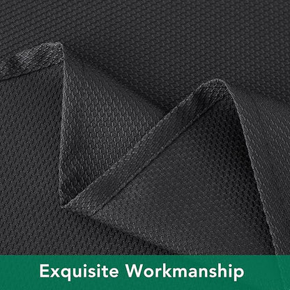 Biscaynebay Textured Fabric Tablecloths 70x108 Inches Rectangular, Black Water Resistant Spill Proof Tablecloths for Dining, Kitchen, Wedding and Parties, Machine Washable