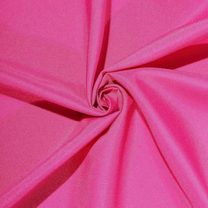 Efavormart 90" Square Polyester Table Overlay for Wedding Kitchen Dining Events - Fushia