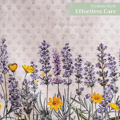 Maison d' Hermine Table Runner 100% Cotton Single Layer Table Runners 72 inches Long Decorative for Home Kitchen Dining Party Wedding Bridal Shower Spring Summer (Fanny Lavender, 14.50" x 72")