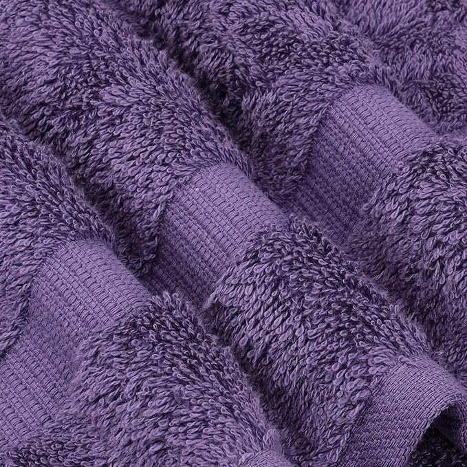 Chakir Turkish Linens | Hotel & Spa Quality 100% Cotton Premium Turkish Towels | Soft & Absorbent (8-Piece Towel Sets, Plum)