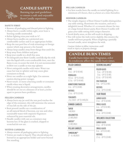 Root Candles 4-Count Unscented Dinner Candles Dripless Beeswax Enhanced Smooth Collenette Boxed Candle Set, 9-Inch, Ivory