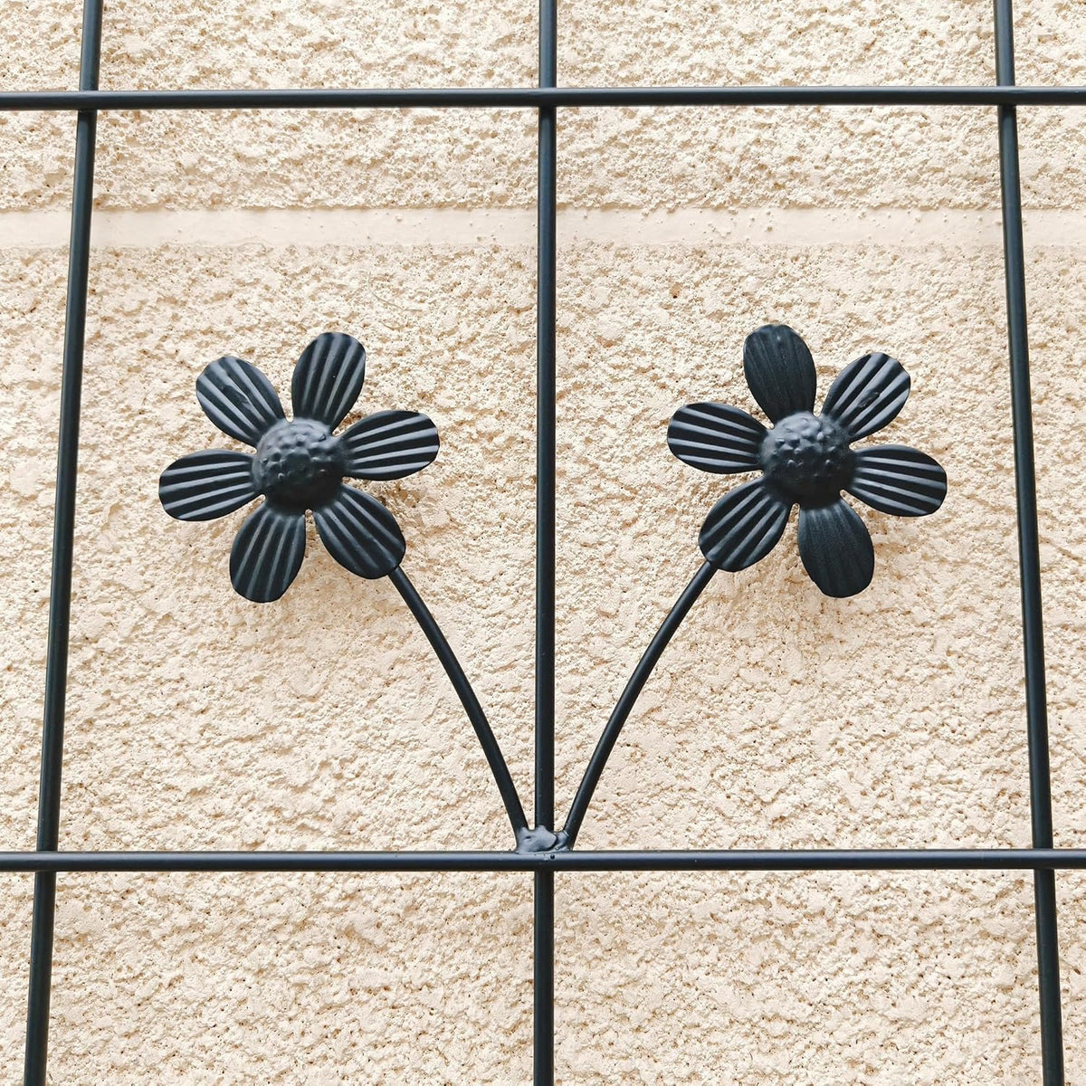 Garden Trellises, 2 Pack Black Metal Coated Rustproof Trellis for Climbing Plants Outdoor, Roses, Vines, Flowers, and Vegetables-19.7×86.7 inches