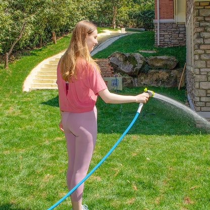 Fevone 5 ft x 5/8" Leader Hose for Hose Reel Connector, 150 PSI Heavy Duty Lead-In Hose with 3/4" Solid Aluminum Fittings
