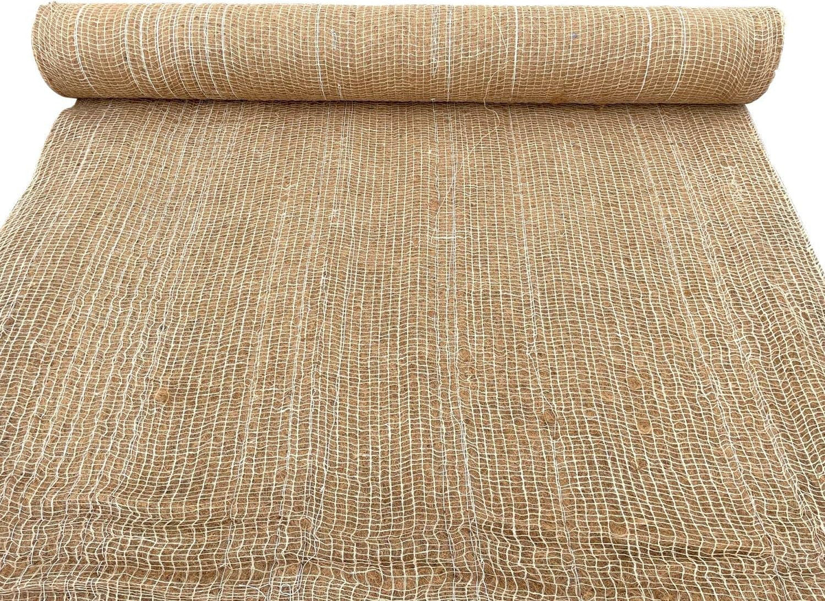 Sandbaggy Coconut Erosion Control Blanket – 3.75 ft x 120 ft Coir Mat for Soil Retention, Slope Stabilization, Plant Growth & Ground Cover – Ideal for Hillsides & DOT Projects - 10 Rolls (4,500 sq ft)