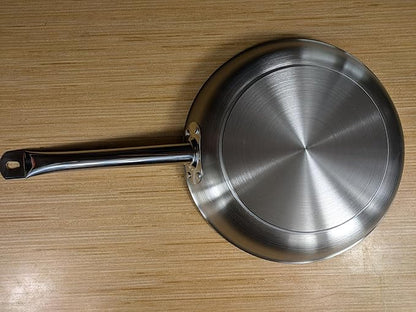 Shawnee 12-Inch Tri-Ply Stainless Steel Frying Pan – Induction & Oven Safe to 500°F – Professional Chef Skillet with Stay-Cool Handle