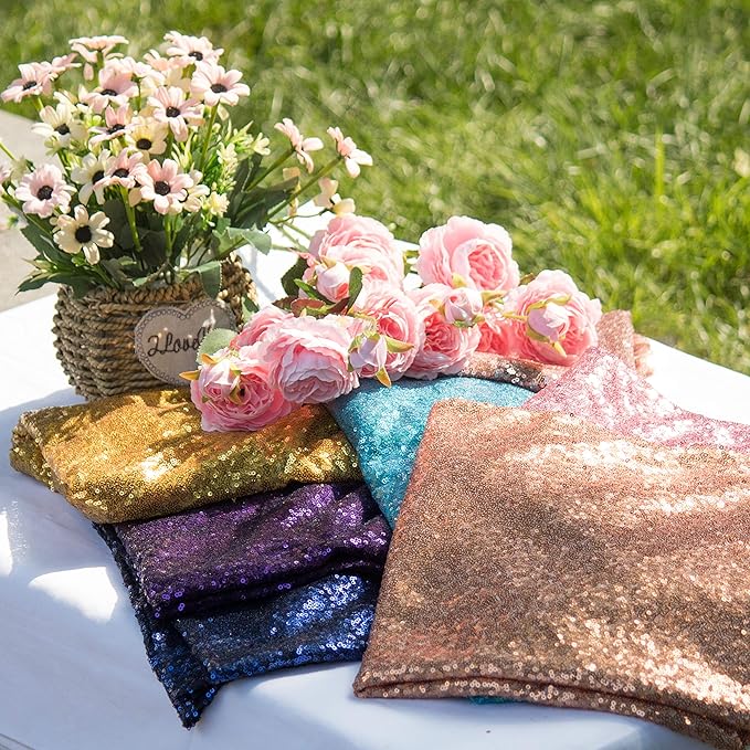 JYFLZQ White Iridescent Sequin Backdrop Curtains 2ft x 8ft 4 Panel Glitter Photo Booth Backdrops Sparkly Photography Background Drapes for Parties Wedding Bridal Showers
