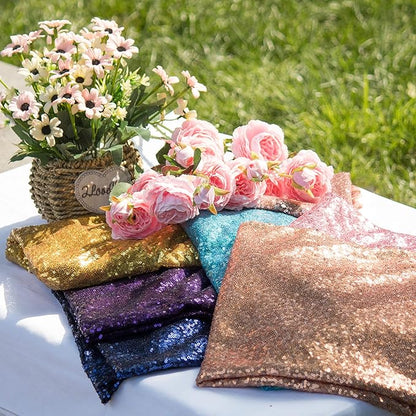 JYFLZQ Black Sequin Backdrop Curtains 2ft x 8ft 4 Panels Glitter Photo Booth Backdrops Sparkly Photography Background Drapes for Halloween Father's Day Graduation Birthday Parties