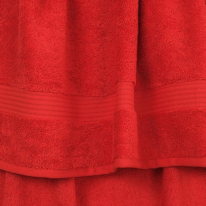 Cotton Paradise Hand Towels for Bathroom, 100% Cotton Turkish 4 Piece Hand Towel Set, Soft Absorbent Face Towels, Red Hand Towels