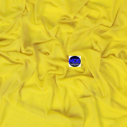 MDS Halloween Chiffon Draping Fabric - 2 Panel, 30" Wide x 20ft Long - Sheer Spooky Arbor & Canopy Drapery for Haunted House Backdrops, Party Ceilings, DIY Costumes & Themed Events - Yellow