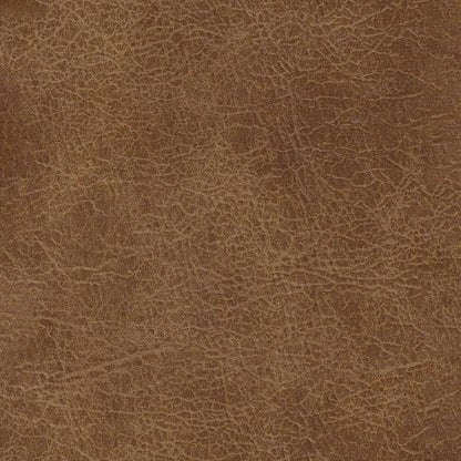 HomePop Square Tufted Storage Ottoman - Distressed Brown Faux Leather Small