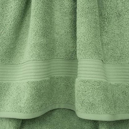 Cotton Paradise 100% Cotton Turkish Washcloth Set for Bathroom, 4 Piece Soft Absorbent Small Hand Face Towels Wash Rags, Sage Green