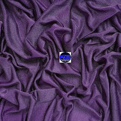 MDS Halloween Chiffon Draping Fabric - 2 Panel, 30" Wide x 75ft Long - Sheer Spooky Arbor & Canopy Drapery for Haunted House Backdrops, Party Ceilings, DIY Costumes & Themed Events - Cadbury Purple