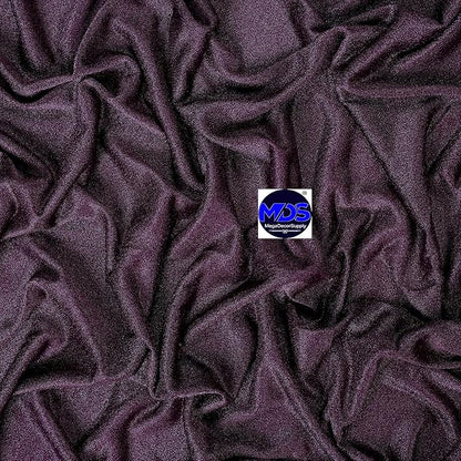 MDS Halloween Chiffon Draping Fabric - 1 Panel, 30" Wide x 40ft Long - Sheer Spooky Arbor & Canopy Drapery for Haunted House Backdrops, Party Ceilings, DIY Costumes & Themed Events - Eggplant