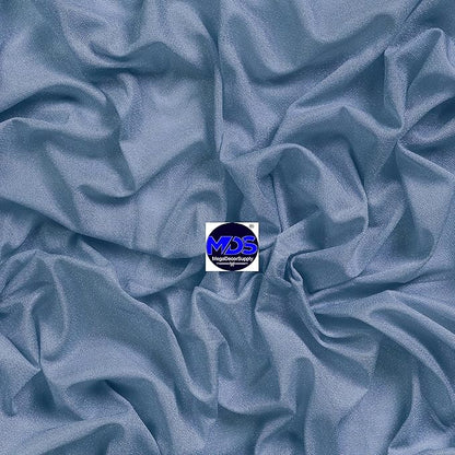 MDS Halloween Chiffon Draping Fabric - 2 Panel, 30" Wide x 20ft Long - Sheer Spooky Arbor & Canopy Drapery for Haunted House Backdrops, Party Ceilings, DIY Costumes & Themed Events - Dusty Blue